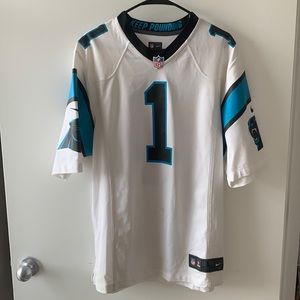 Cam Newton “Keep Pounding” Carolina Panthers Nike Jersey. Size Large.